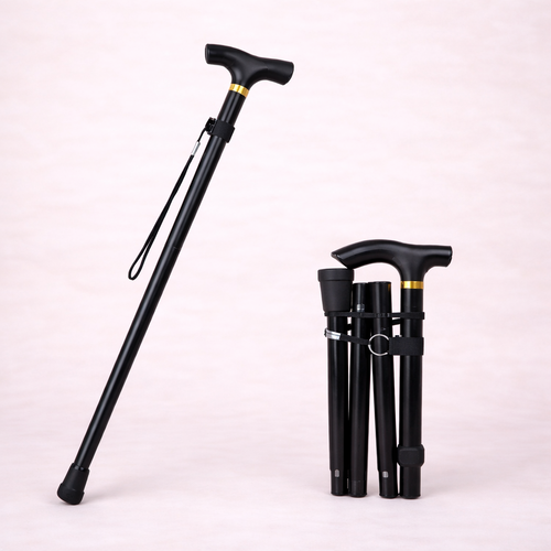 Canne de Marche ajustable Multifonction – Bâton de Randonnée Pliable en Aluminium