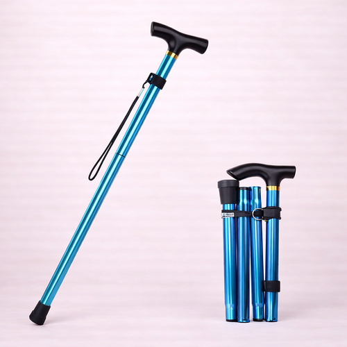 Canne de Marche ajustable Multifonction – Bâton de Randonnée Pliable en Aluminium