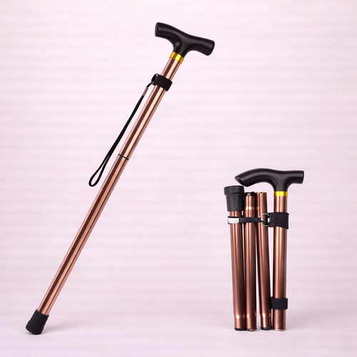 Canne de Marche ajustable Multifonction – Bâton de Randonnée Pliable en Aluminium