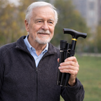 Canne de Marche ajustable Multifonction – Bâton de Randonnée Pliable en Aluminium