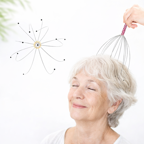 Masseur de tête Poulpe – Relaxation du cuir chevelu & soulagement des tensions