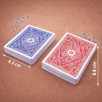 Jeu de cartes grand format lisible – Cartes en PVC imperméables et lavables (54 cartes)