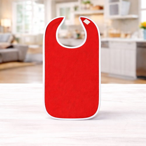 Bavoir adulte lavable anti-taches – Protection vêtements pour seniors (lot de 1 ou 4)