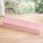 Boîte à Pilules Hebdomadaire de Voyage – Organiseur de Médicaments à 7 Compartiments (Lot de 1 ou 2)