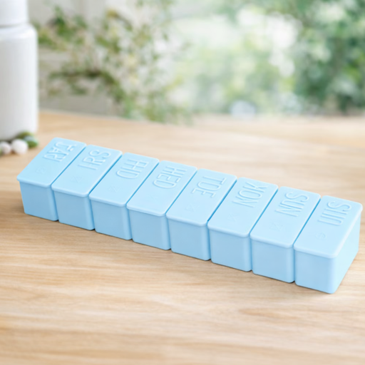 Boîte à Pilules Hebdomadaire de Voyage – Organiseur de Médicaments à 7 Compartiments (Lot de 1 ou 2)