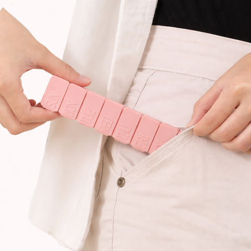 Boîte à Pilules Hebdomadaire de Voyage – Organiseur de Médicaments à 7 Compartiments (Lot de 1 ou 2)