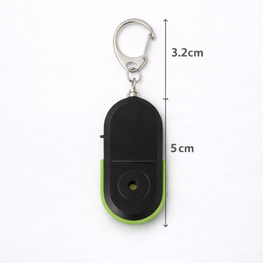 Porte-clés Localisateur Anti-Perte avec Son & LED – Détecteur Activé par Sifflement