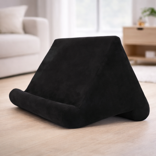 Support tablette et smartphone avec coussin ergonomique – Lecture confortable multi-angles