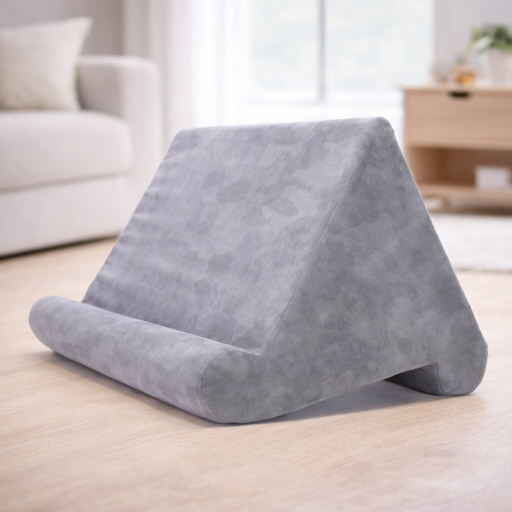 Support tablette et smartphone avec coussin ergonomique – Lecture confortable multi-angles
