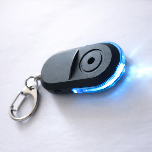 Porte-clés Localisateur Anti-Perte avec Son & LED – Détecteur Activé par Sifflement
