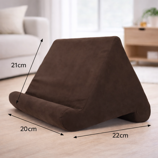 Support tablette et smartphone avec coussin ergonomique – Lecture confortable multi-angles