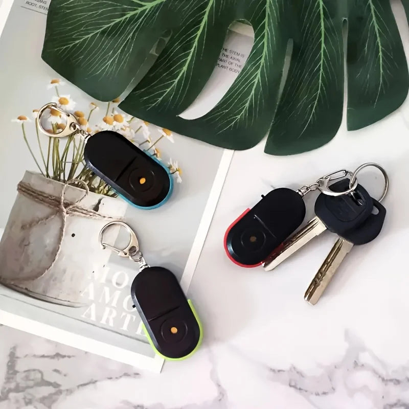 Porte-clés Localisateur Anti-Perte avec Son & LED – Détecteur Activé par Sifflement